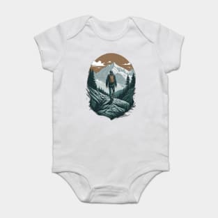 Hiking to the top Baby Bodysuit